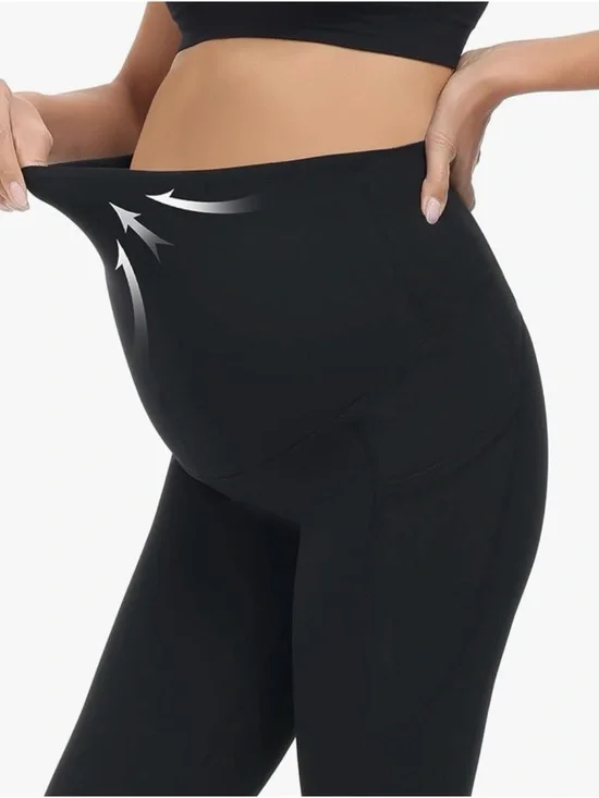 Maternity Black Leggings with Pockets - 2 pairs - Picture 3 of 3